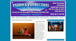 Desktop Screenshot of carolynpaddockproductions.com